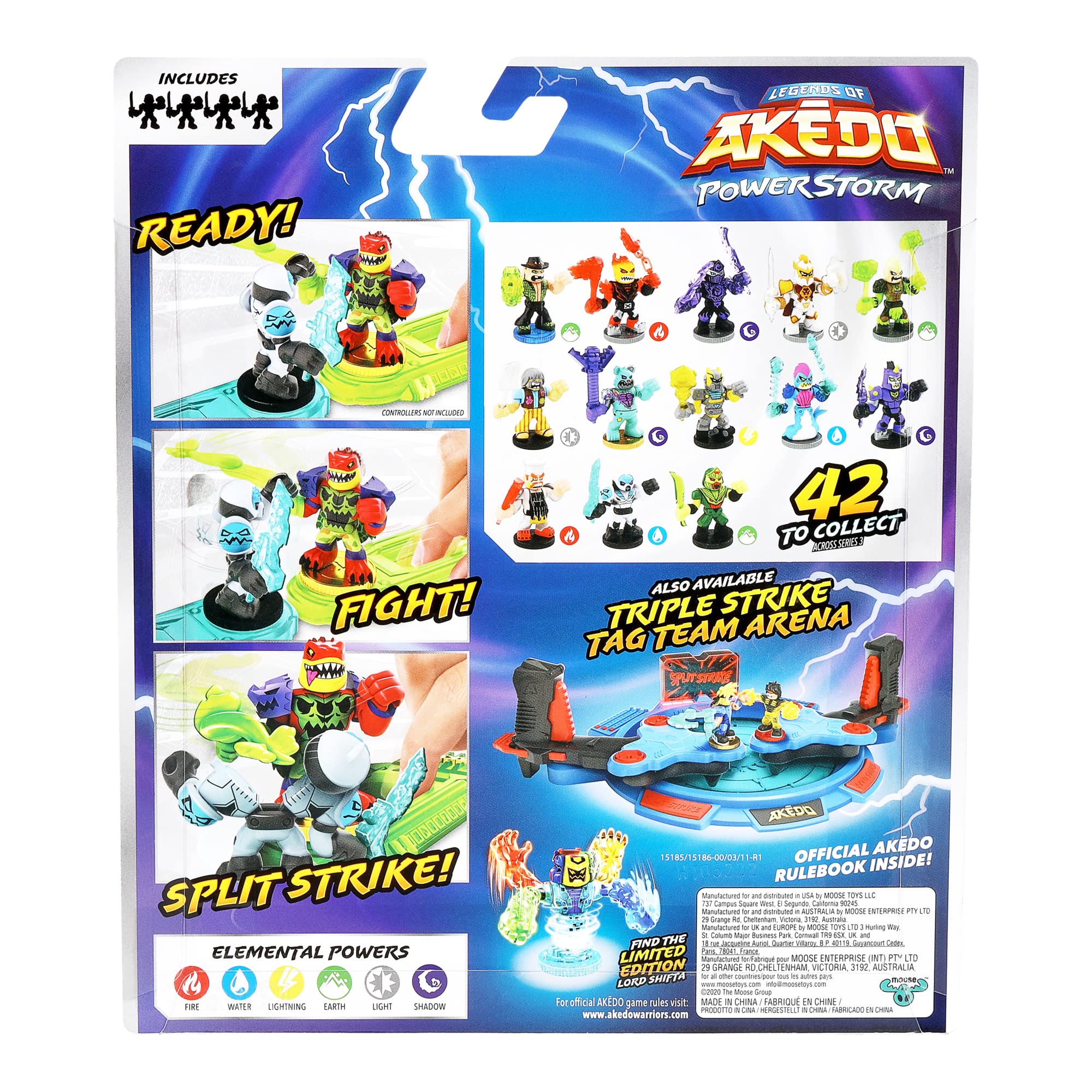 Akedo Legends of Powerstorm Warrior Collector Pack 4 Mini Battling